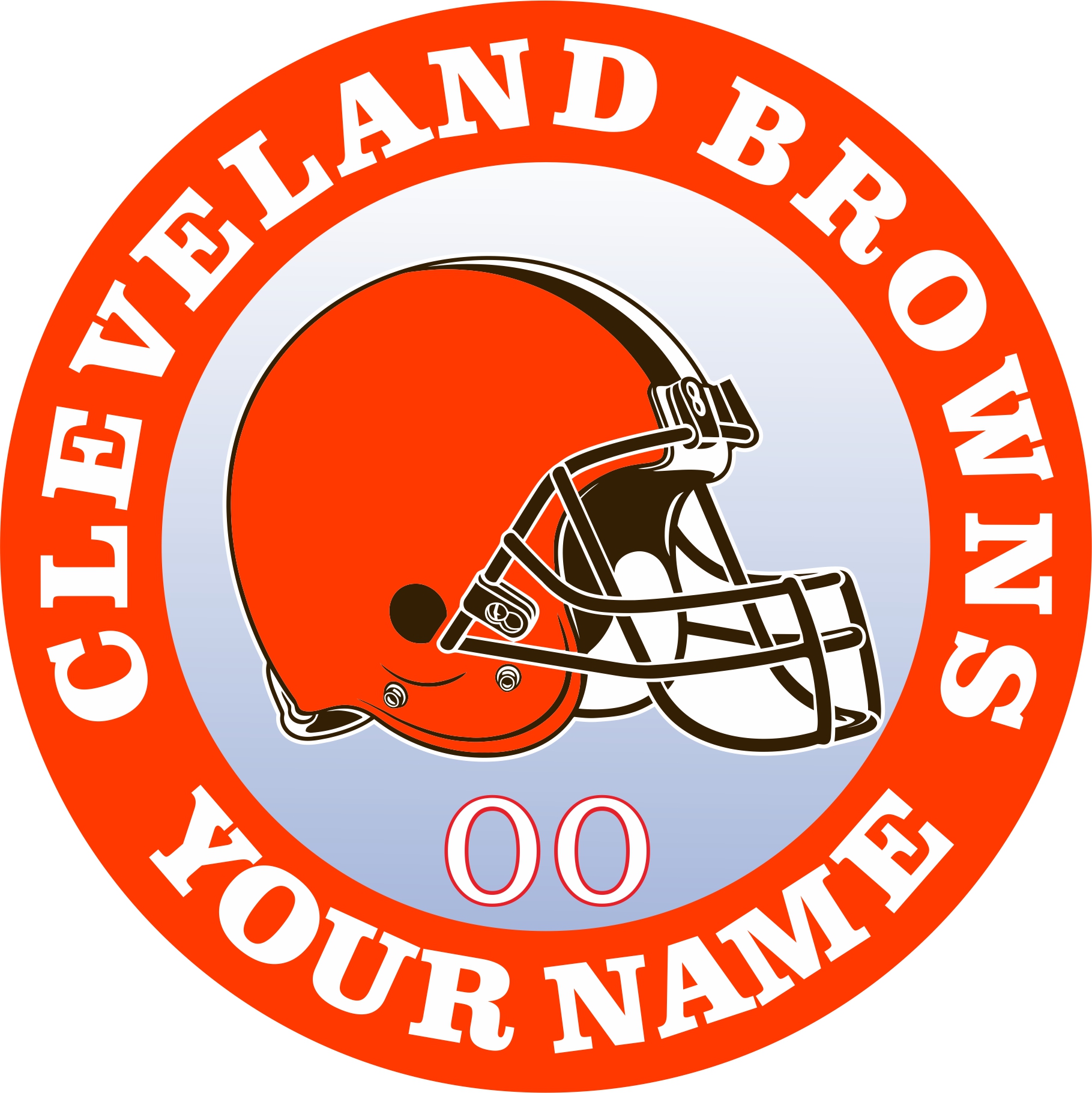 Cleveland Browns Customized Logo iron on paper